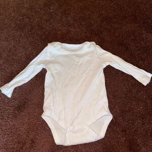 Chick Pea Soft Cream Long Sleeve Bodysuit